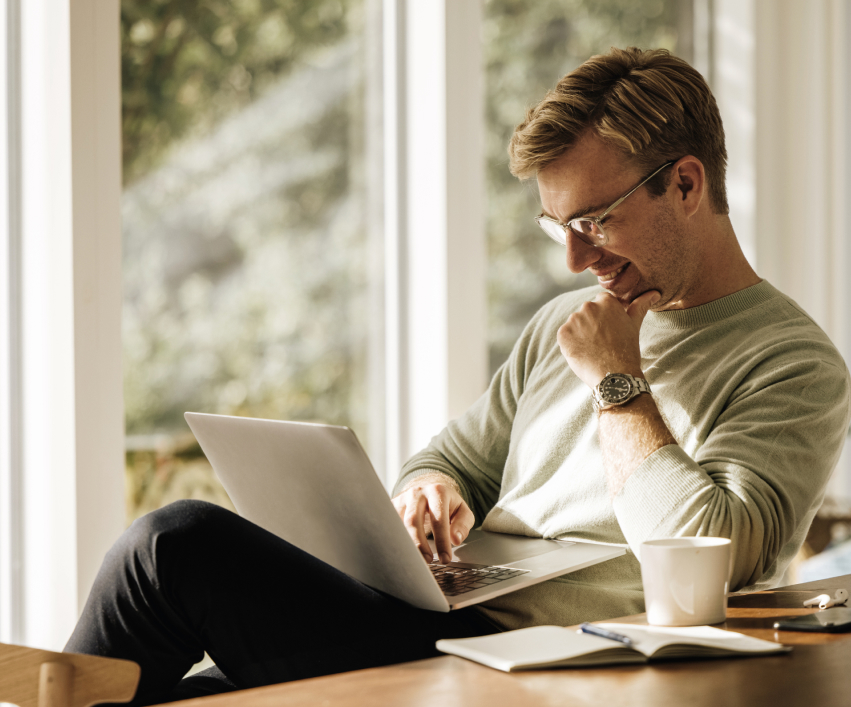 Man on laptop